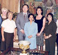 Dr Joseph Lam with Philippine President